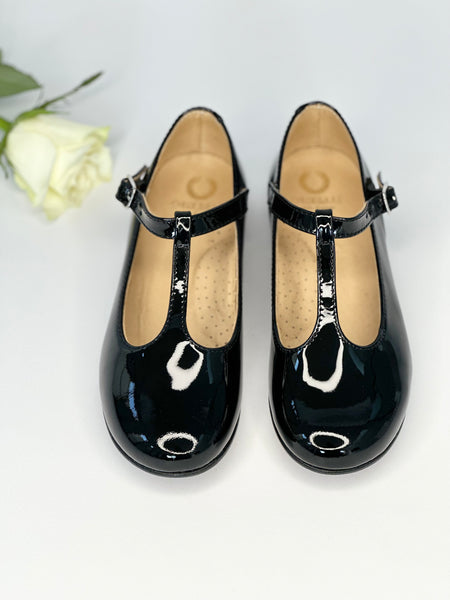 Chloe T-Bar Mary Jane Black Patent